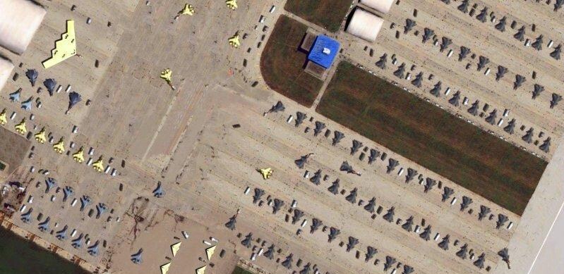 曾经被认为是中国某机场的卫星图.
